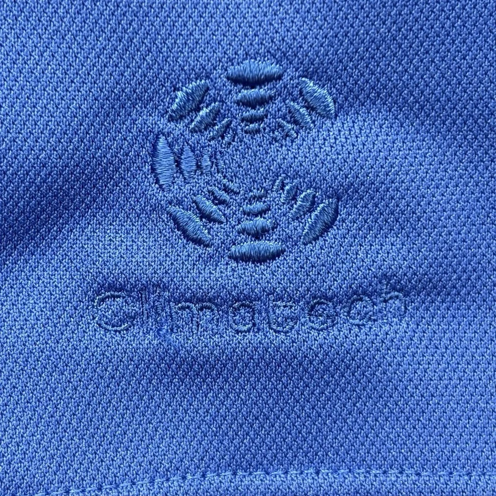 Nike Golf Tour Performance Polo Shirt Mens L  Dri-Fit ‎ Climatech Blue Stretch